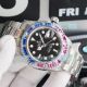 Swiss Replica Rolex GMT-Master 2 Rainbow Watch Black Dial Stainless Steel (1)_th.jpg